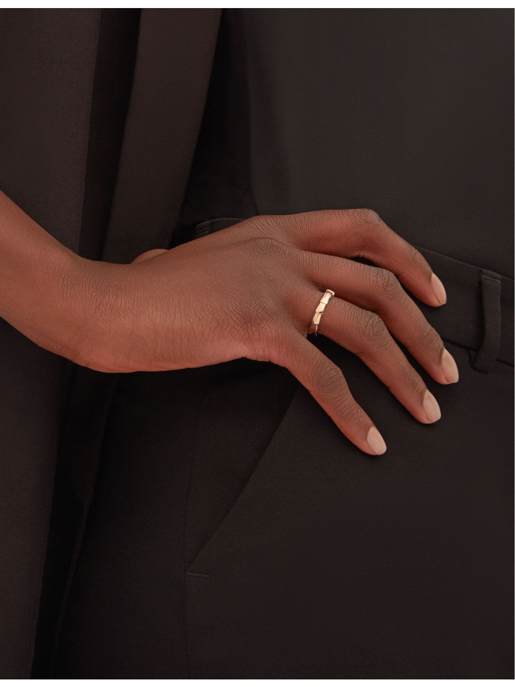 Serpenti Viper 18ct rose-gold wedding band - 3