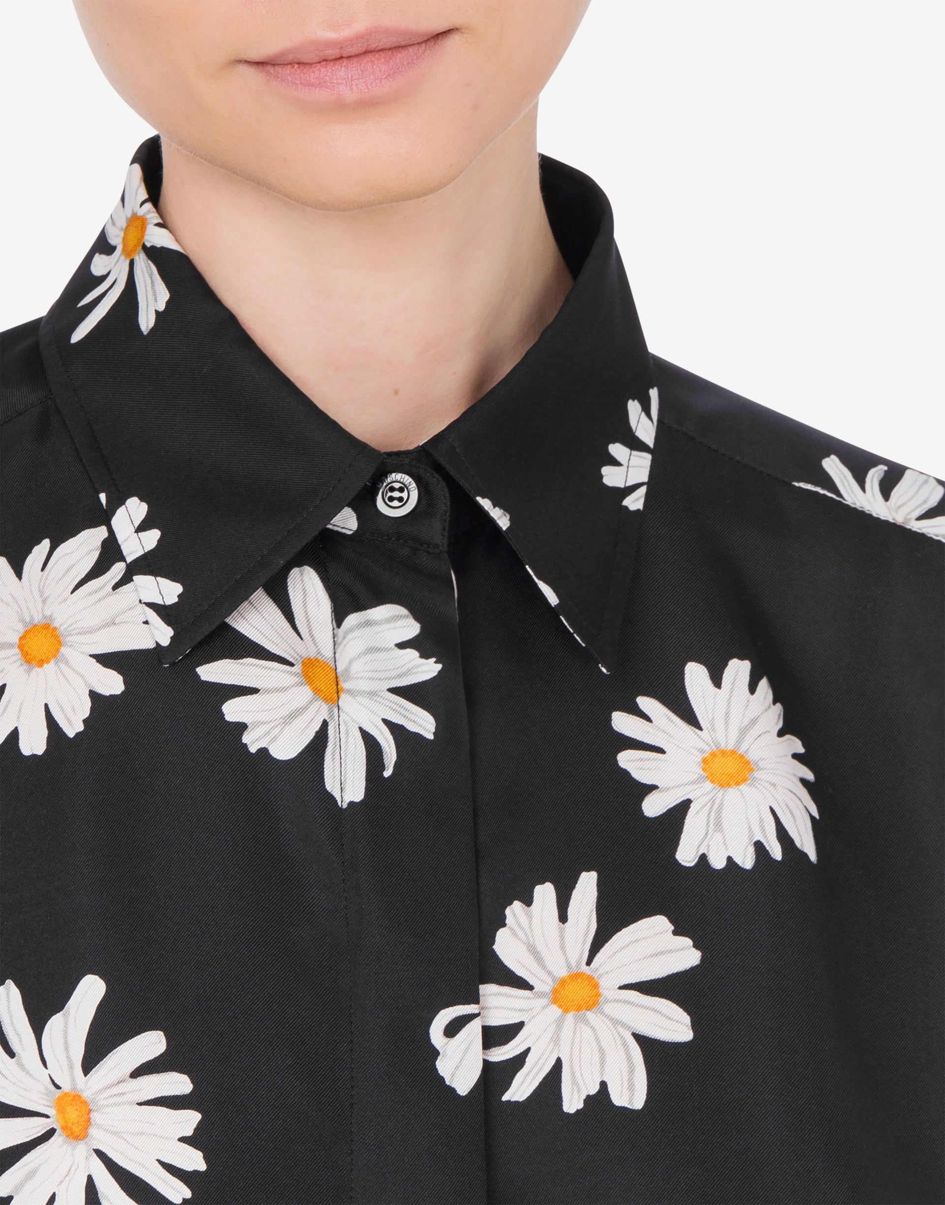 SILK TWILL SHIRT ALLOVER DAISY - 3
