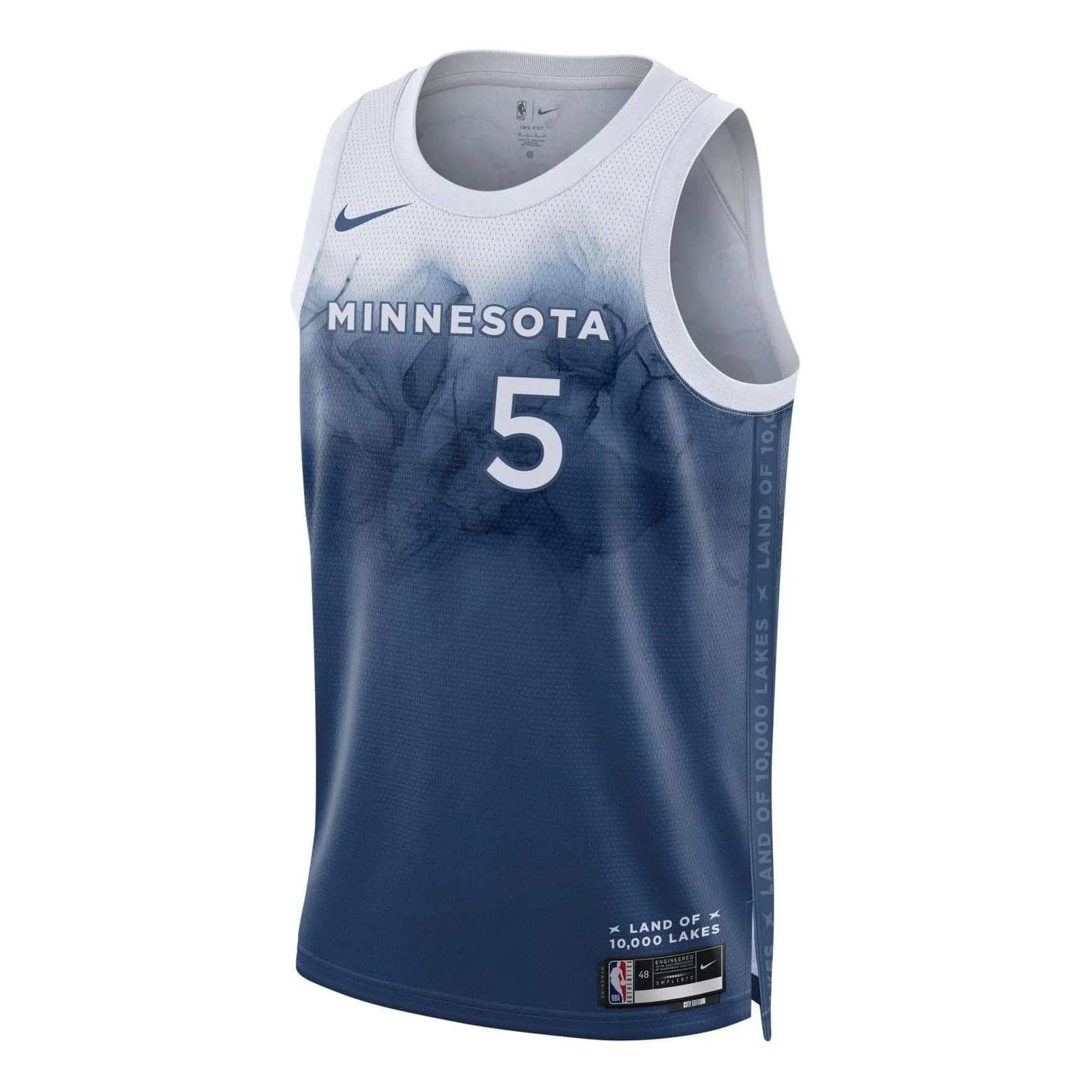Nike x NBA Minnesota Timberwolves City Edition 2324 Swingman Jersey 'Anthony Edwards 5' DX8510-481 - 1