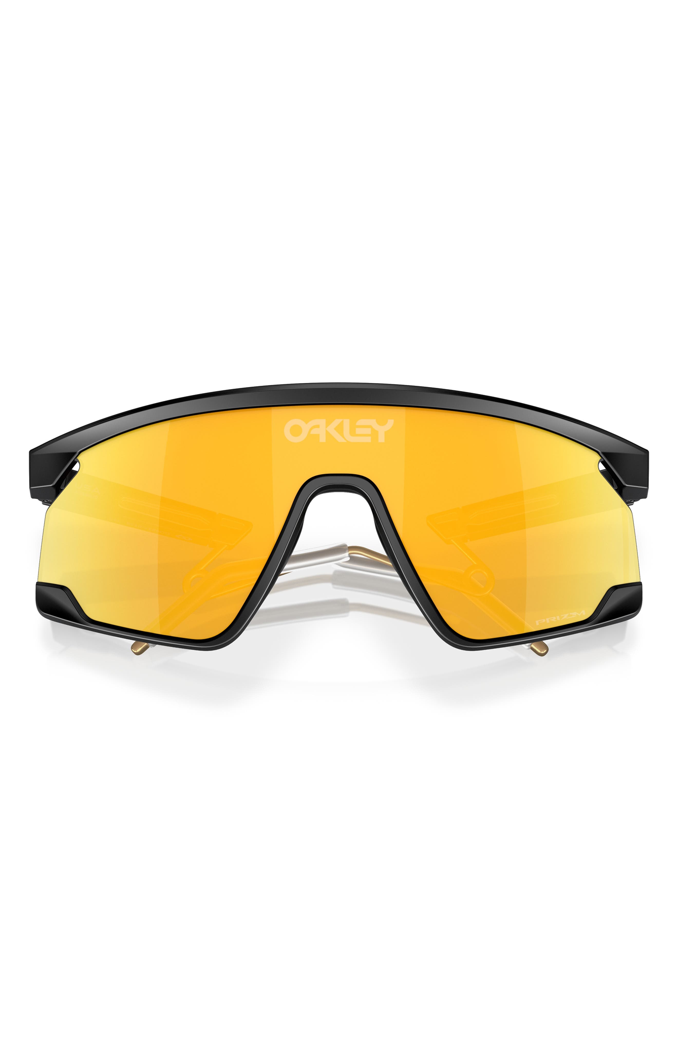 Oakley BXTR 39mm Polarized Rectangular Sunglasses in Matte Black at Nordstrom - 5