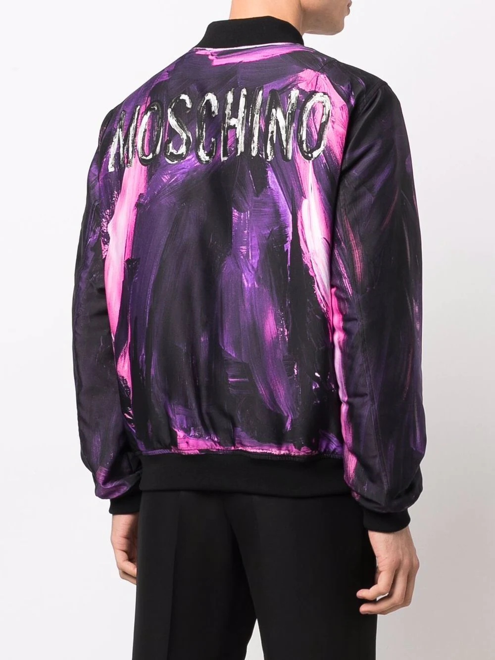 paint-print bomber jacket - 4