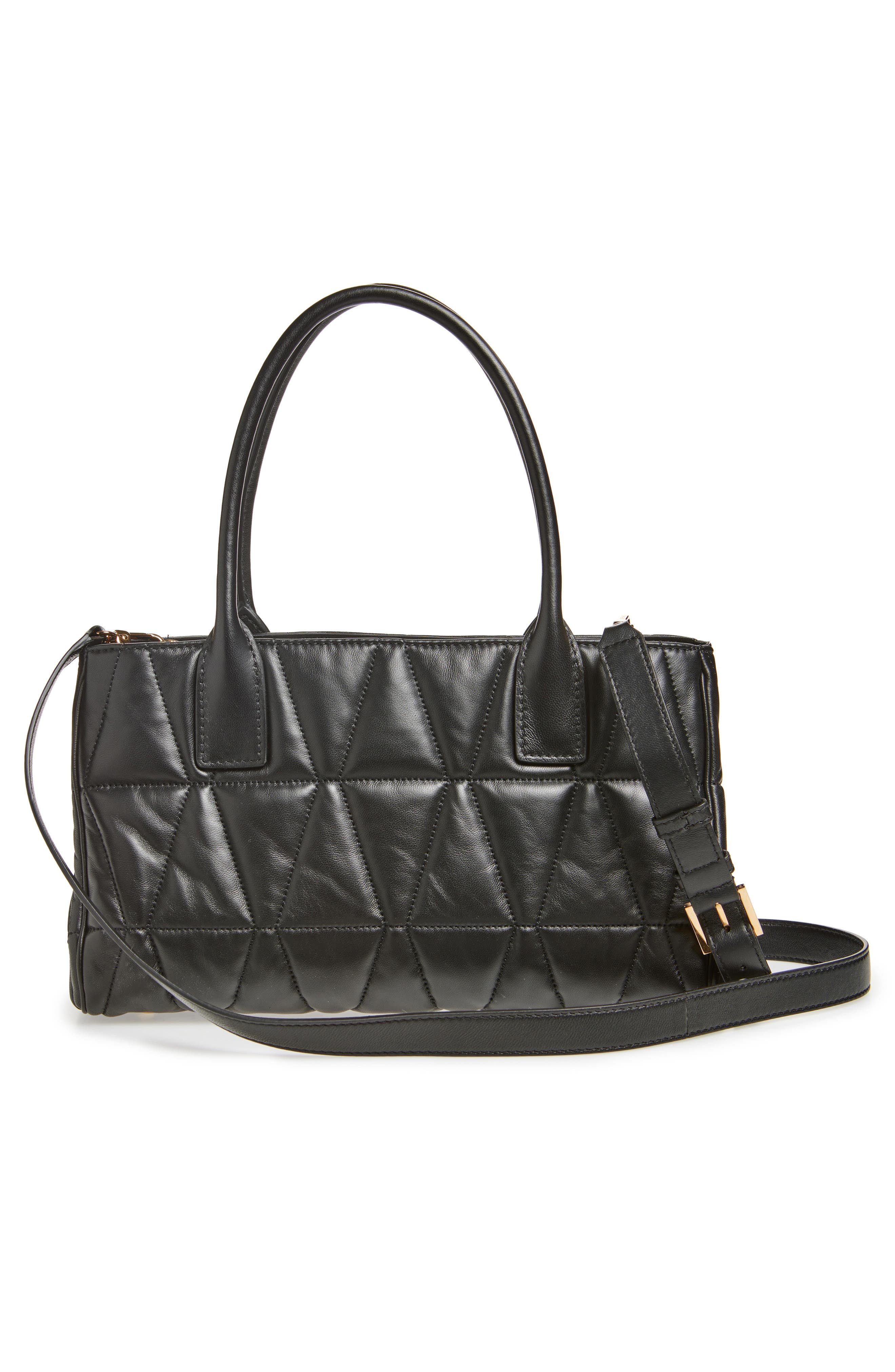 Versace Medium Medusa '95 Quilted Leather Tote in Black Versace Gold at Nordstrom - 4