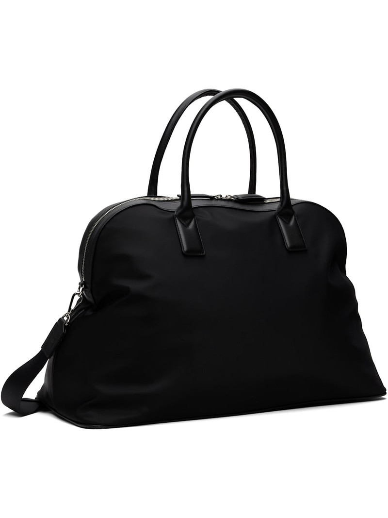 NOTHING WRITTEN Black Nylon Boston Tote outlook