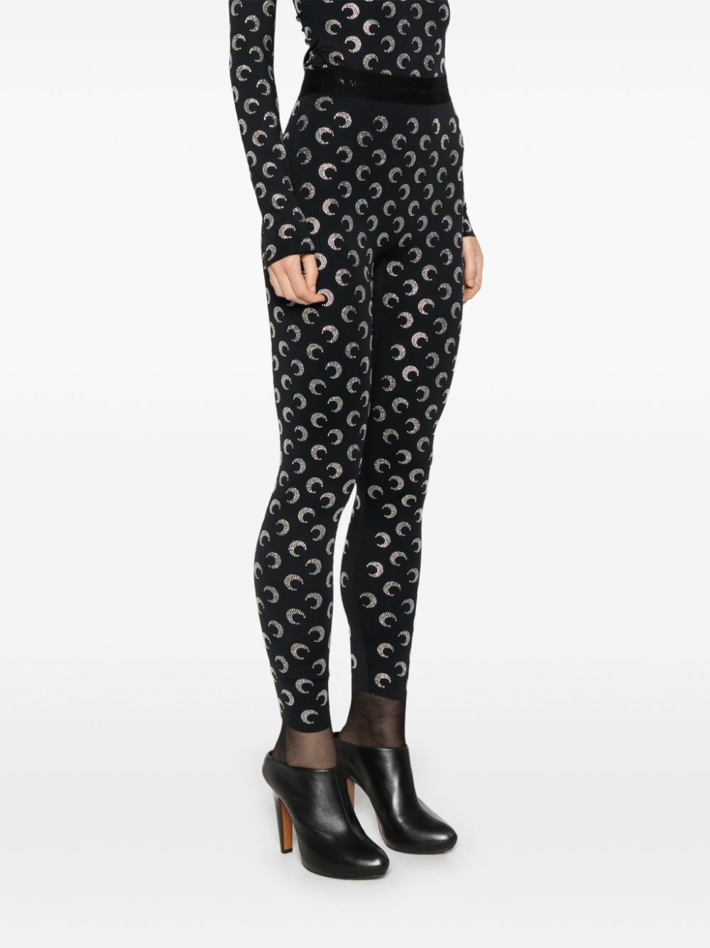 Crescent Moon-embellished leggings - 3