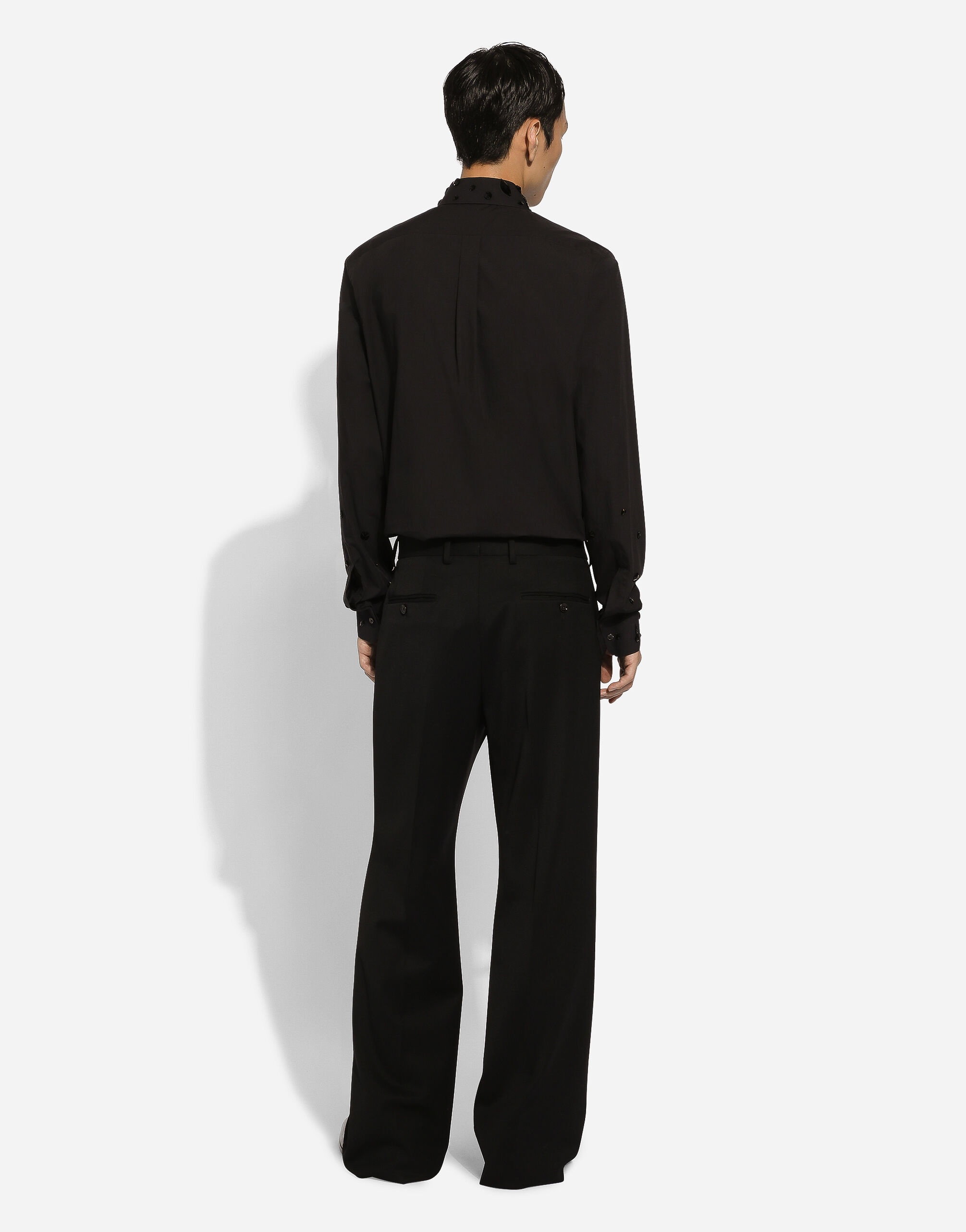 Martini-fit shirt with rhinestone embroidery - 3