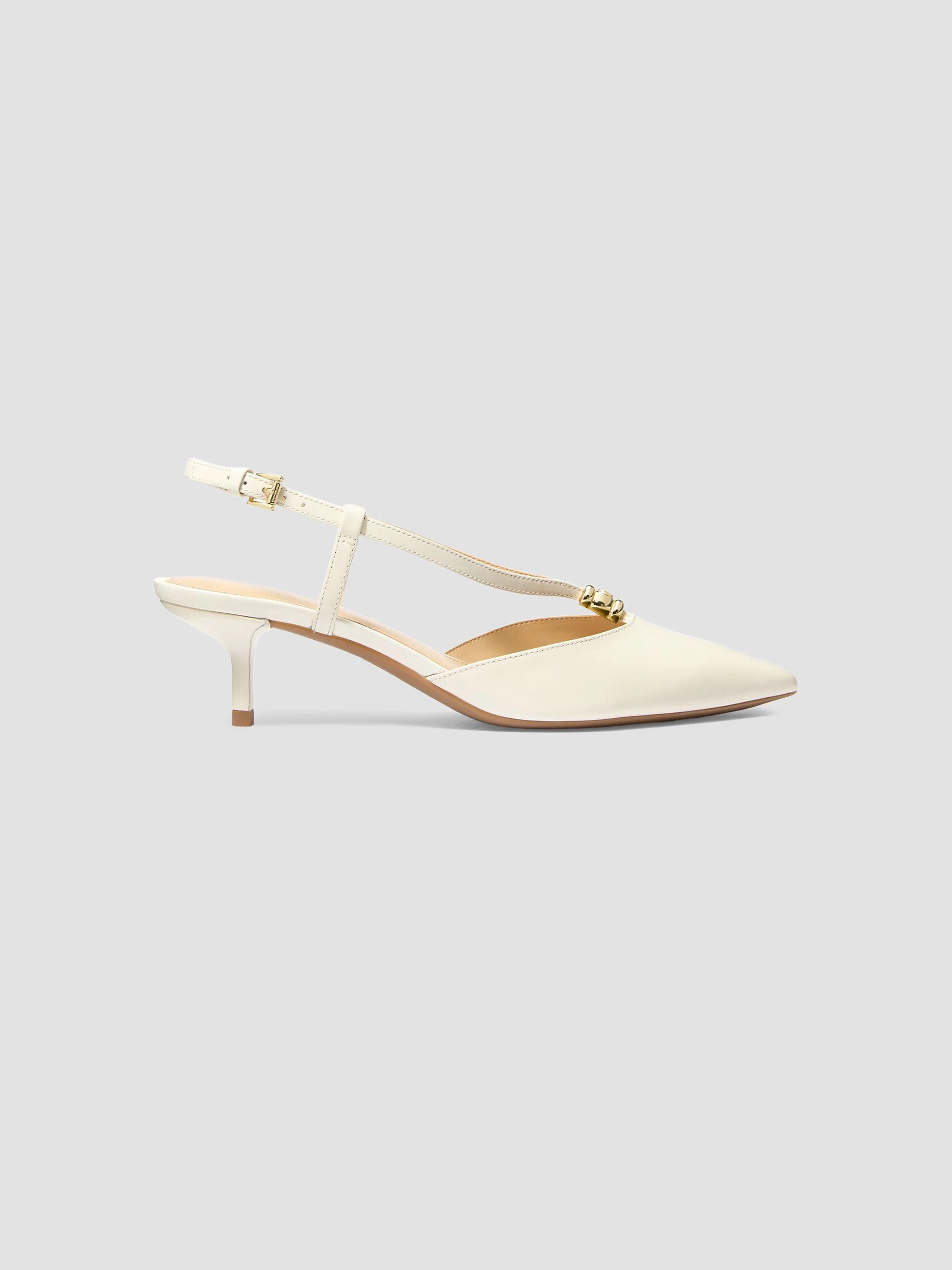 Women's Cherie Flex 50MM Slingback Pumps - Eggshell - 1