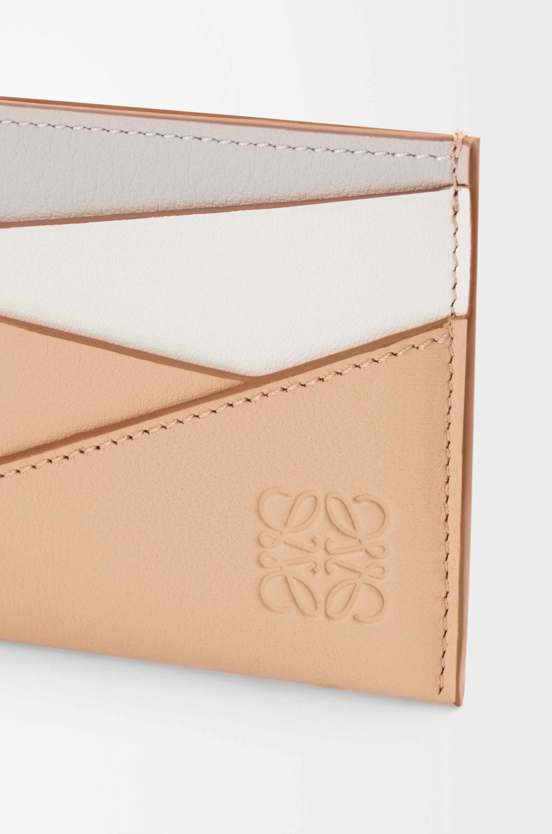 Puzzle plain cardholder in classic calfskin - 4