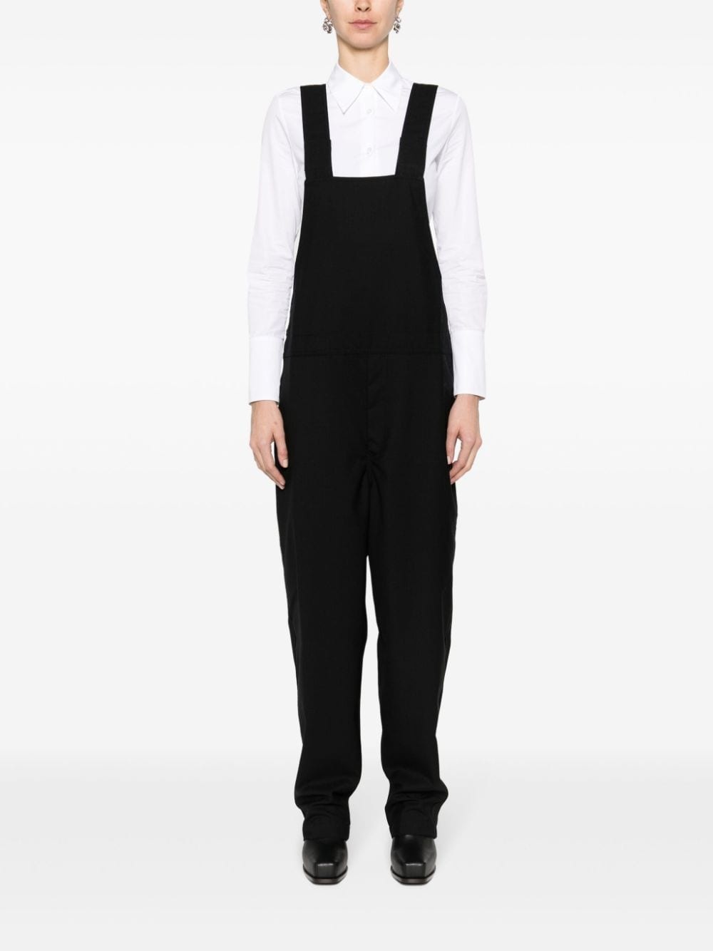 straight-leg wool dungarees - 3