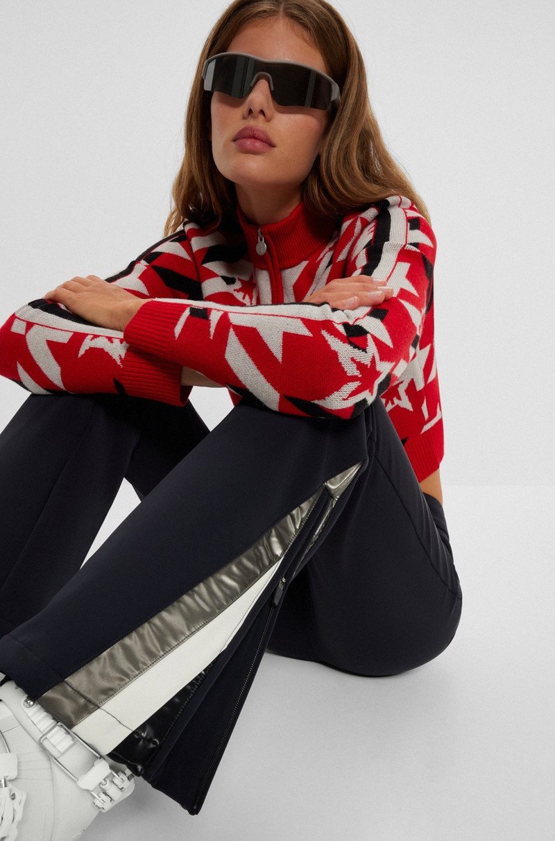 BOSS X PERFECT MOMENT SKI TROUSERS WITH STRIPES AND BRANDING 5