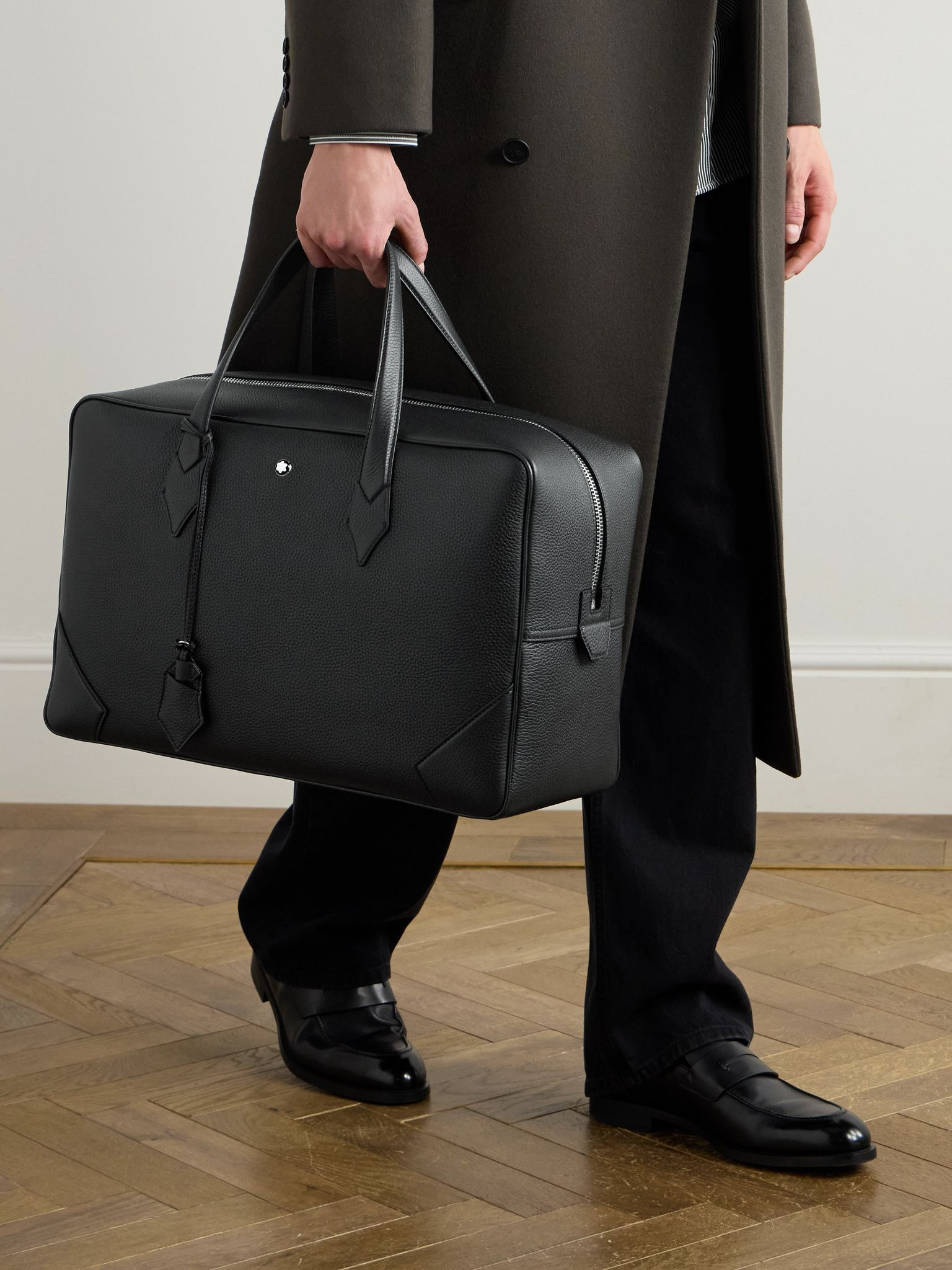 149 Logo-Appliquéd Full-Grain Leather Briefcase Black - 2