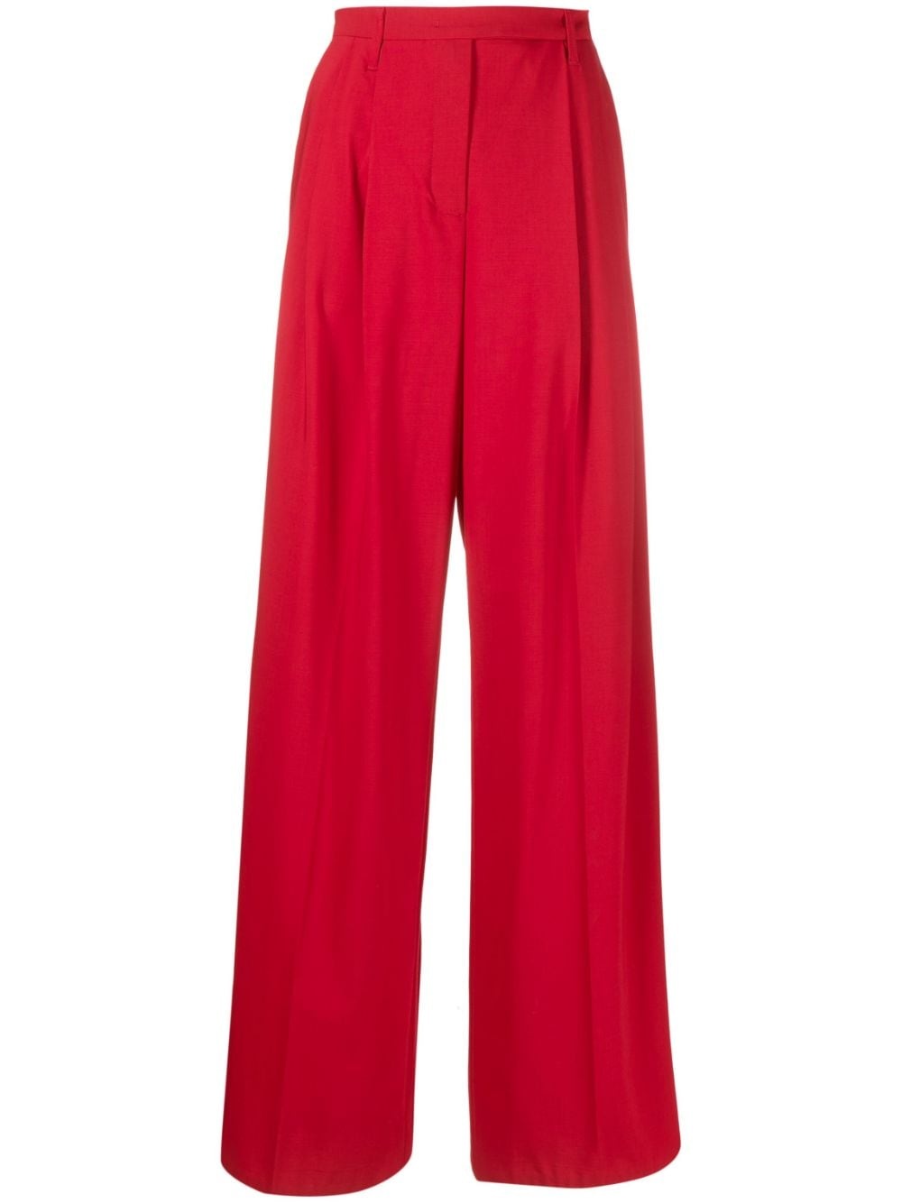 high-waisted palazzo pants - 1