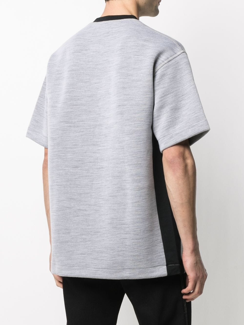 contrasting trim T-shirt - 4