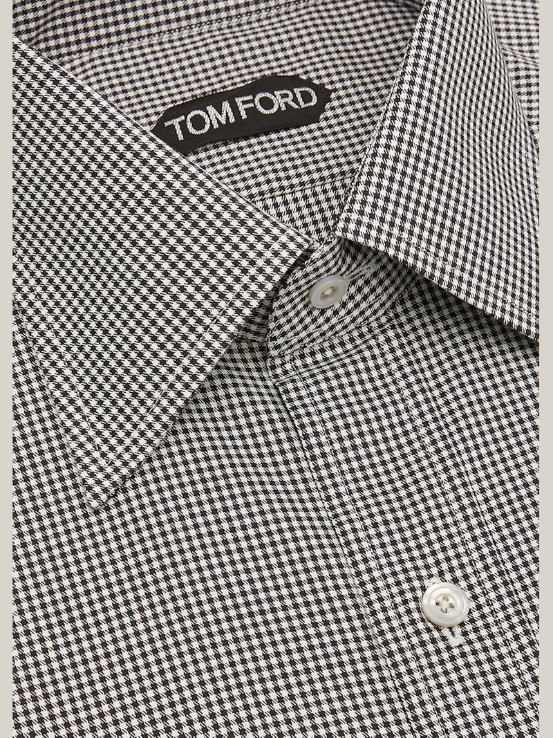 TOM FORD Men's Slim Fit Check Dress Shirt outlook