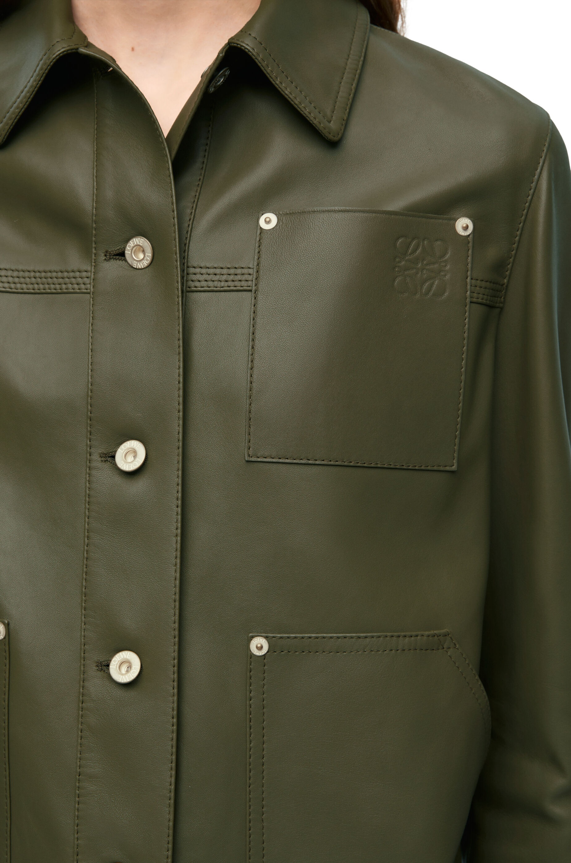 Workwear jacket in nappa lambskin - 5