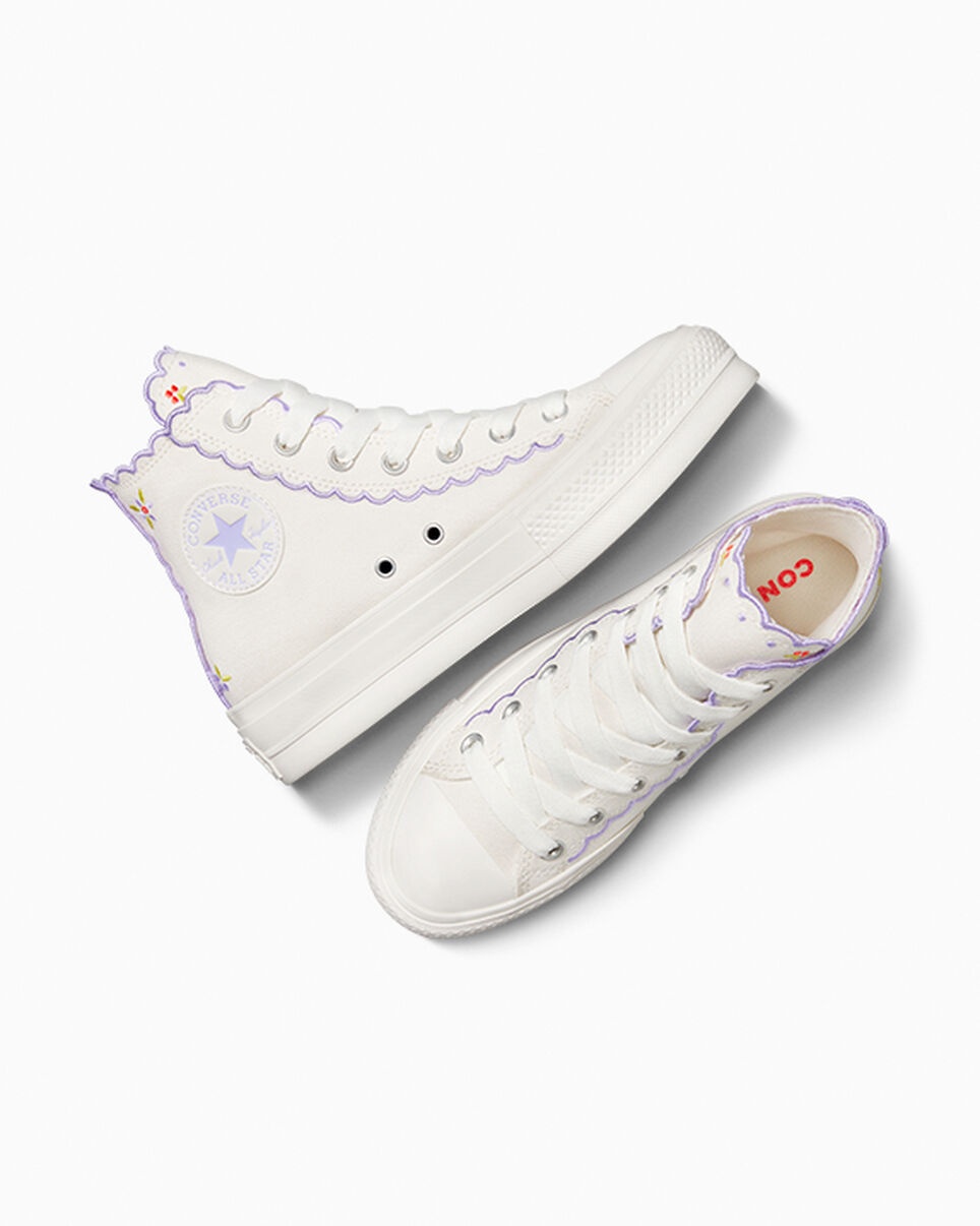 Chuck Taylor All Star Lift Platform Embroidered Flowers - 6