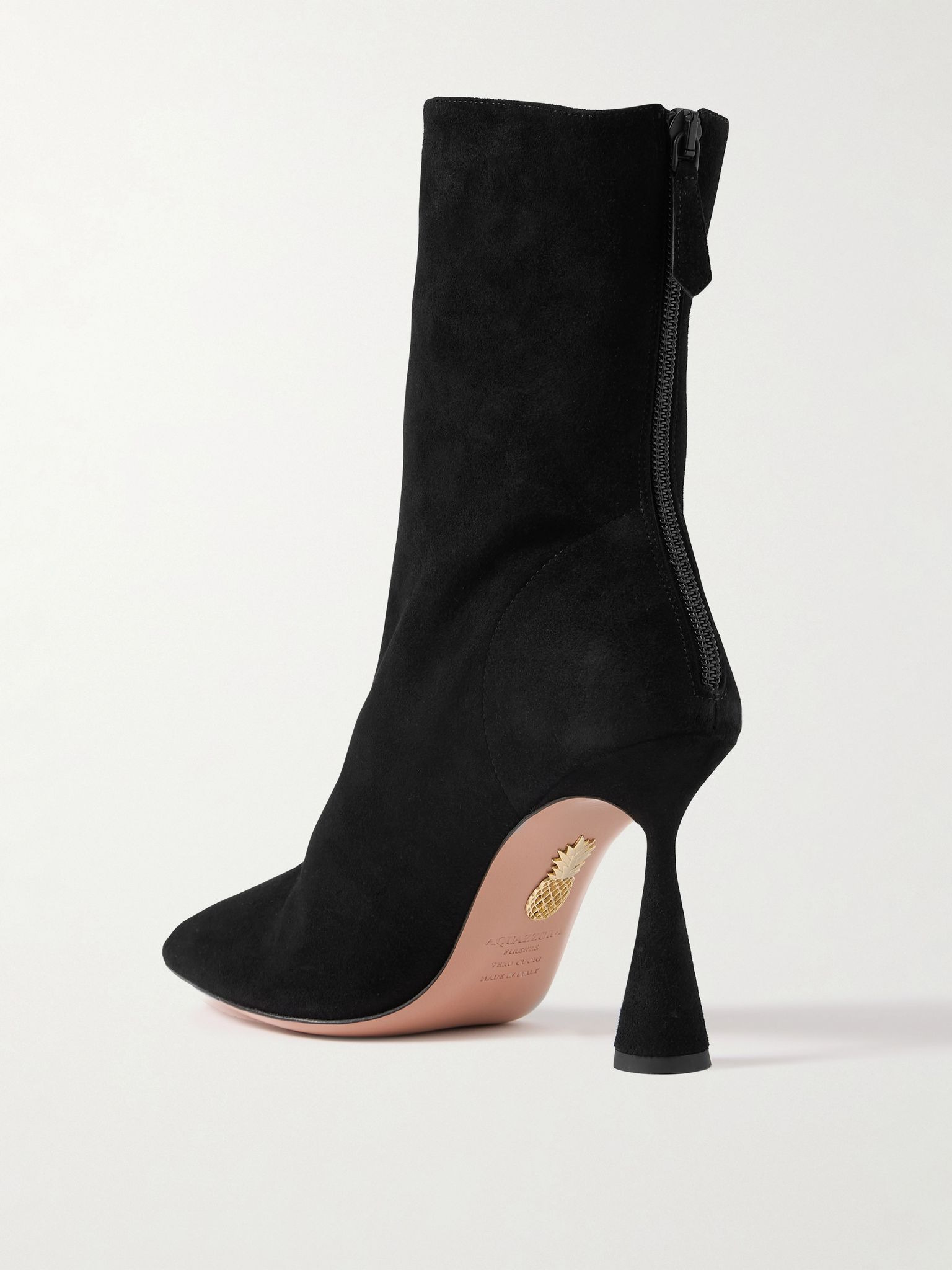 Amore 95 suede ankle boots Black - 3