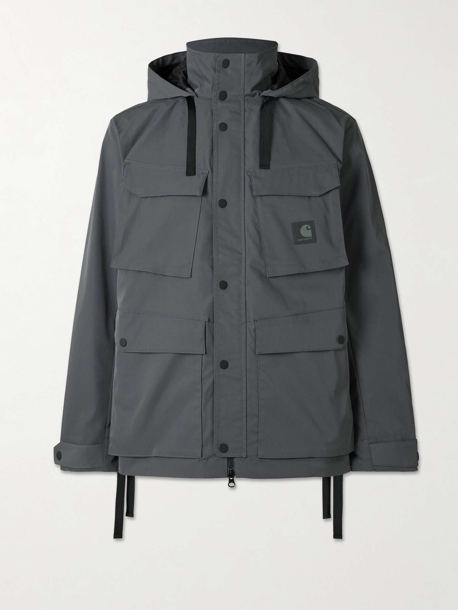 Balto Logo-Appliquéd Shell Hooded Jacket - 1