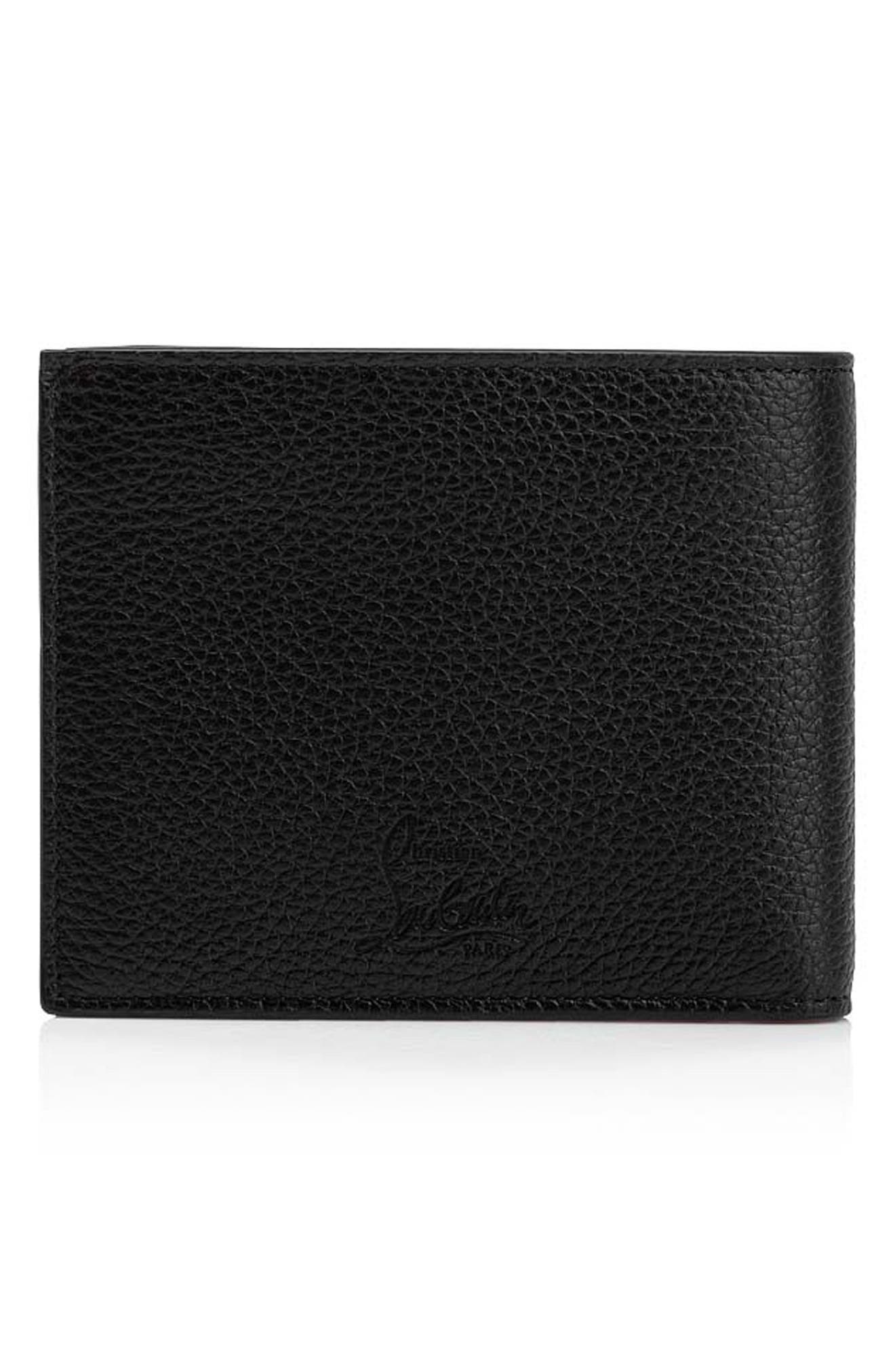 Christian Louboutin Coolcard Leather Bifold Wallet in Black/Gun Metal at Nordstrom - 3