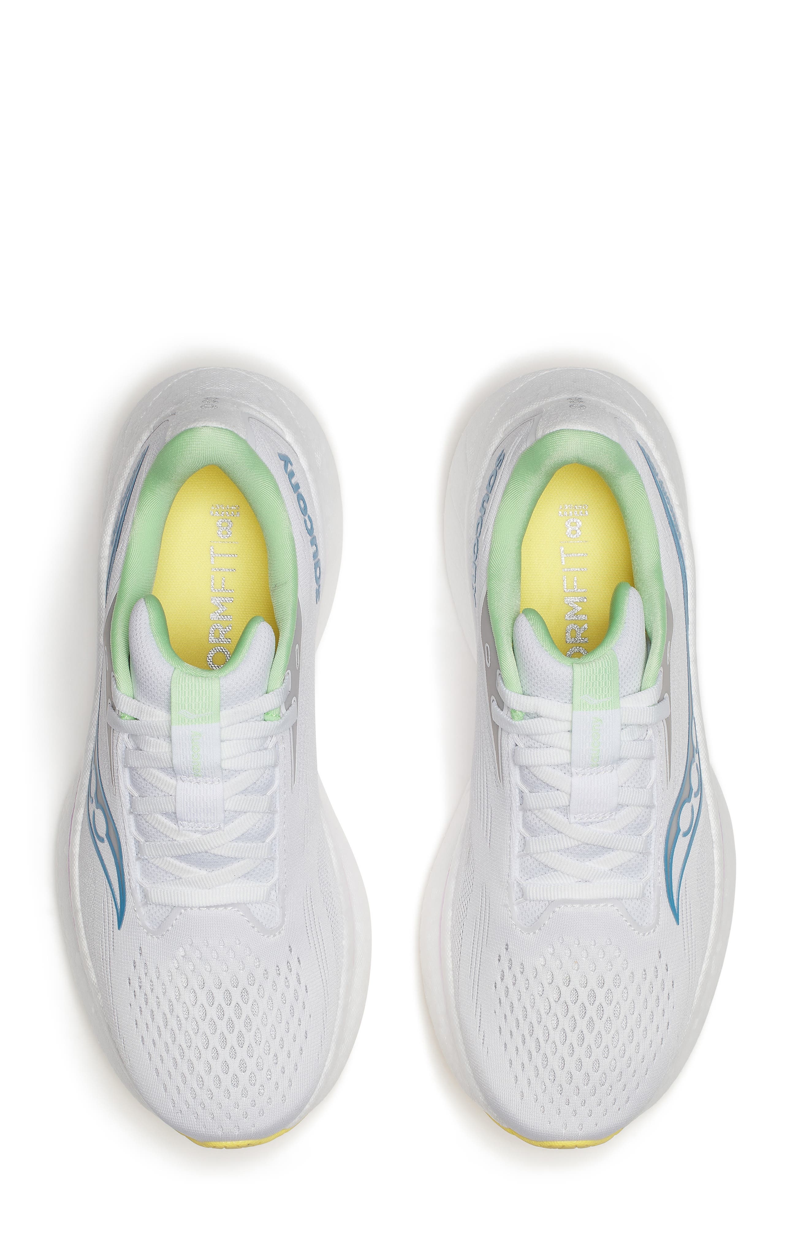 Saucony Ride 18 Running Shoe in White/Verbana at Nordstrom - 3