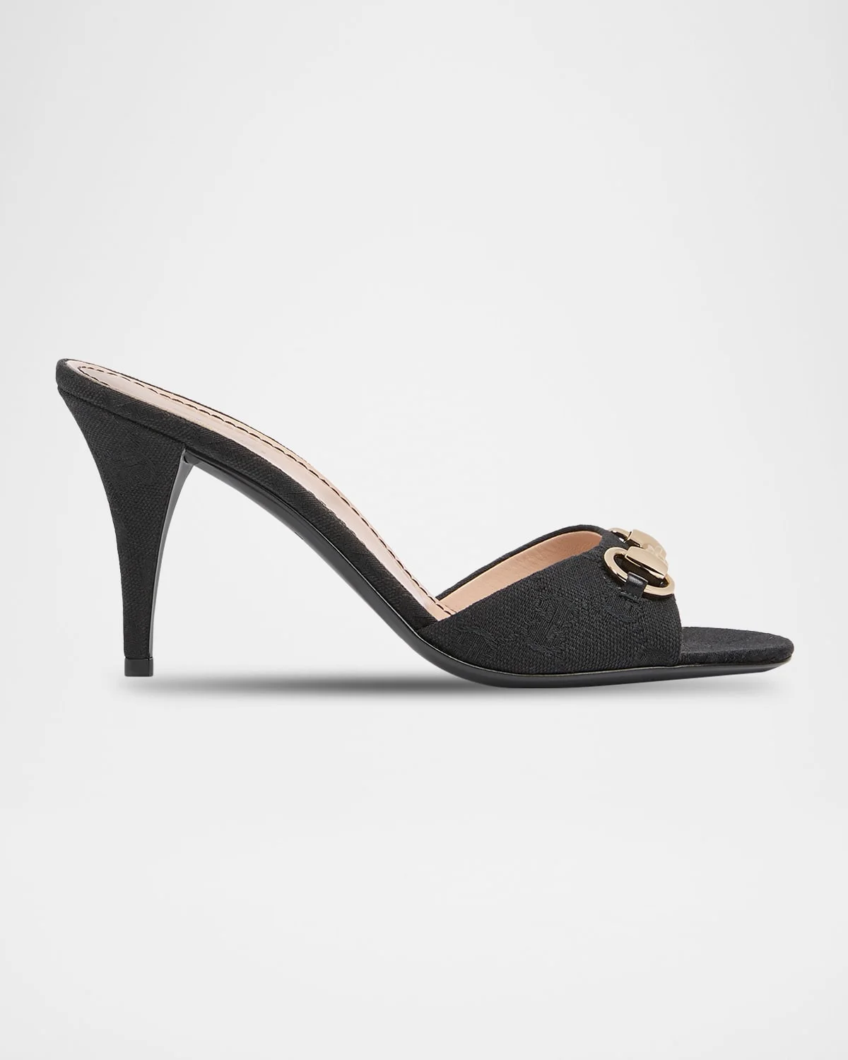 85mm Erin GG Monogram Canvas Mules - 1