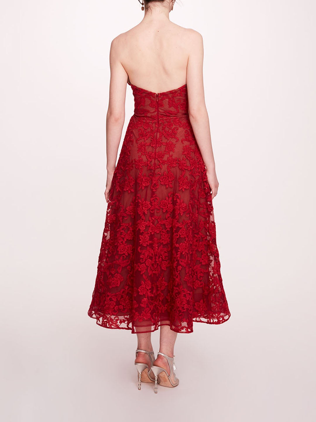 STRAPLESS CORDED MIDI DRESS - 2