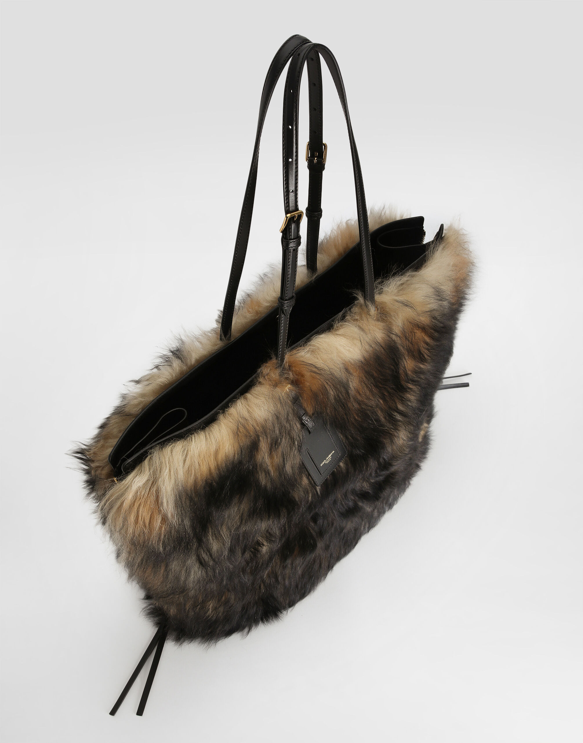 Atene shopping bag with fur - 5