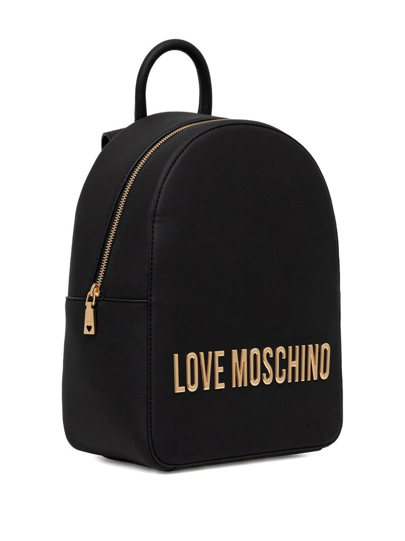 Moschino logo-plaque backpack outlook