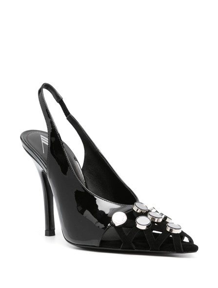 Patent leather and suede slingbacks - 2