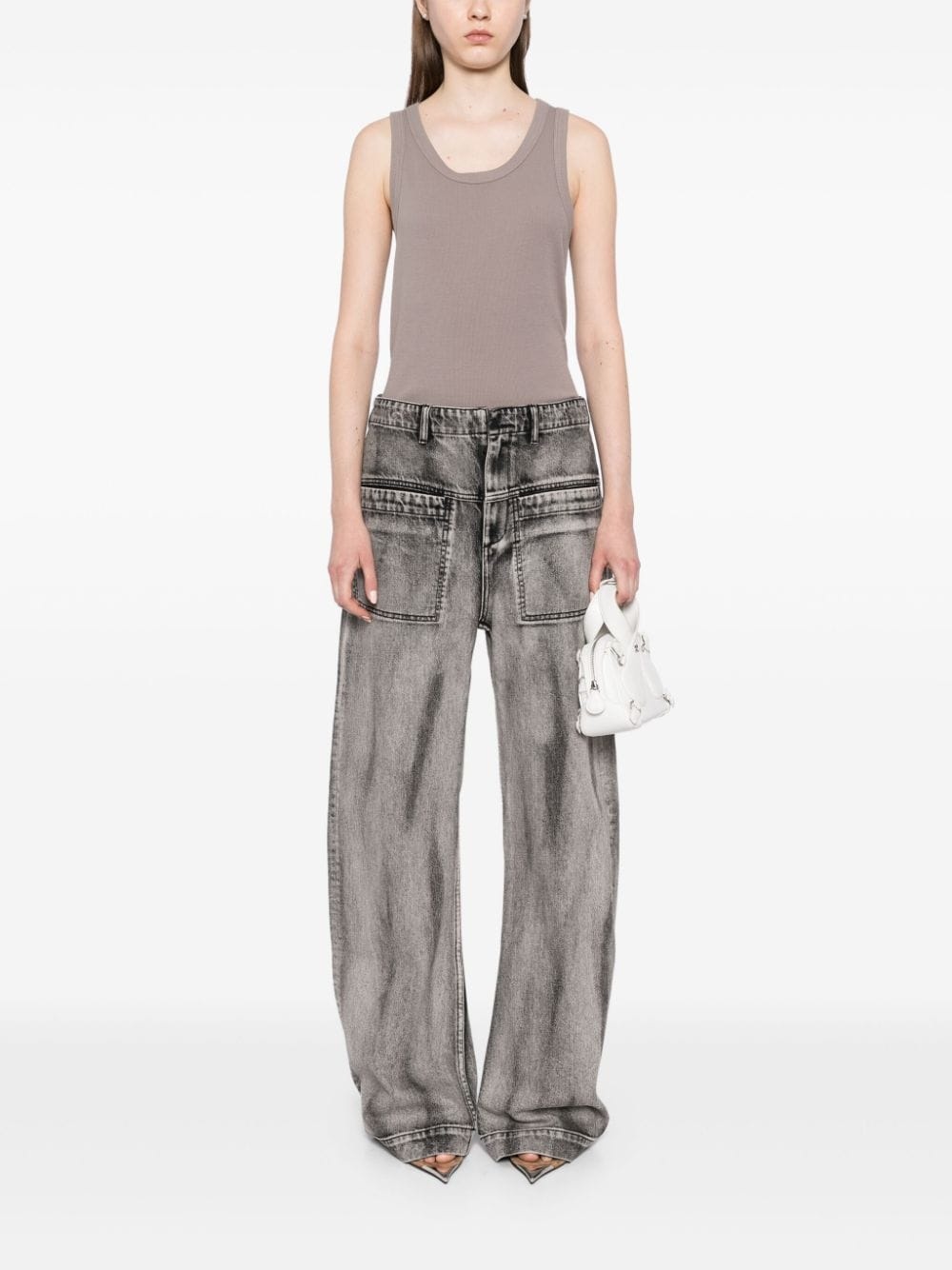 cropped tank top - 2