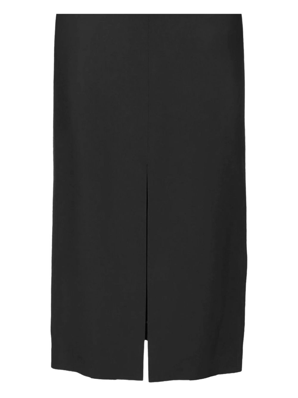 centre-front button midi skirt - 3