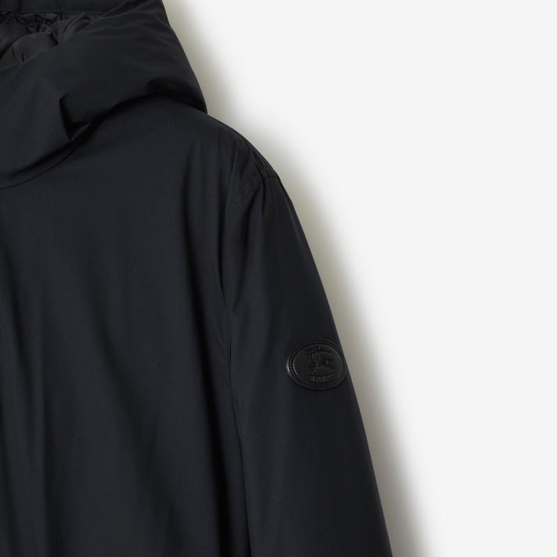 Short Hooded Nylon Coat 4