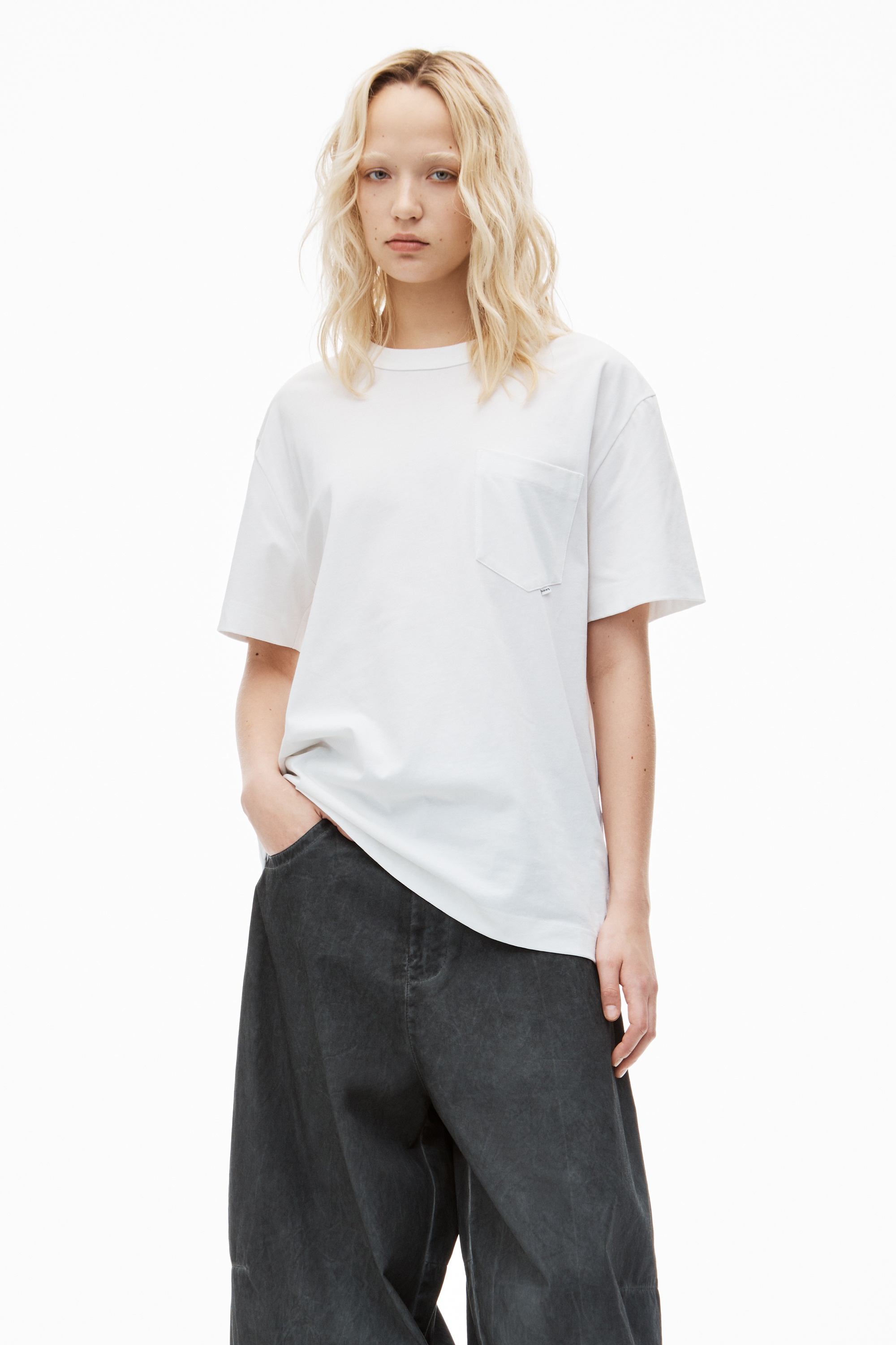 POCKET TEE IN HIGH TWIST JERSEY - 2