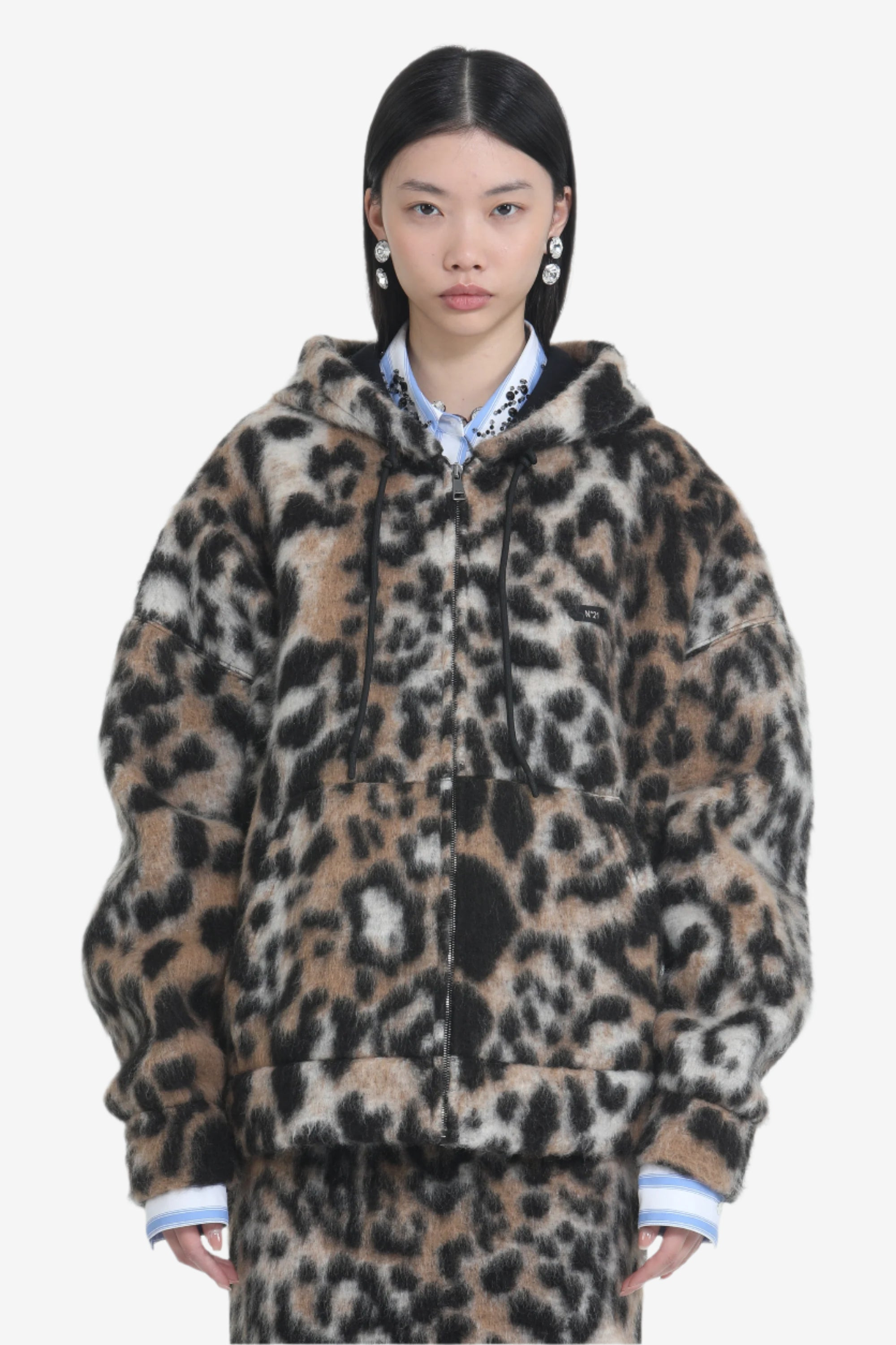LEOPARD HOODED JACKET - 4