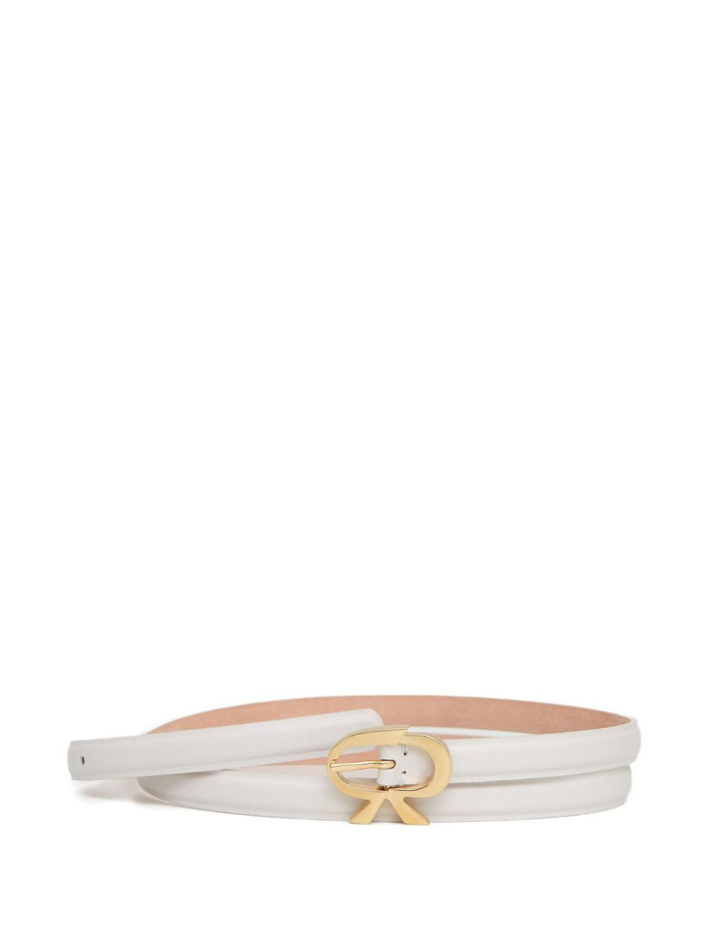 buckled leather belt 1