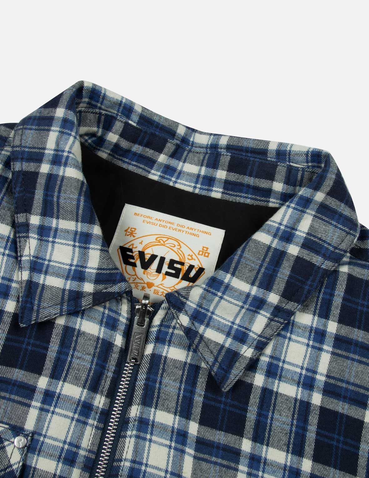 Reversible with Seagull Print Loose Fit Shirt Jacket - 12