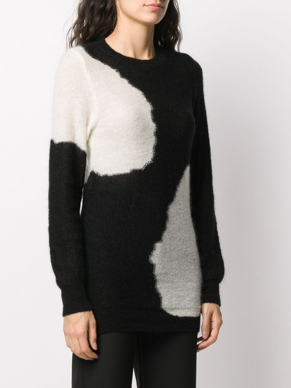 monchrome long-sleeve jumper - 3