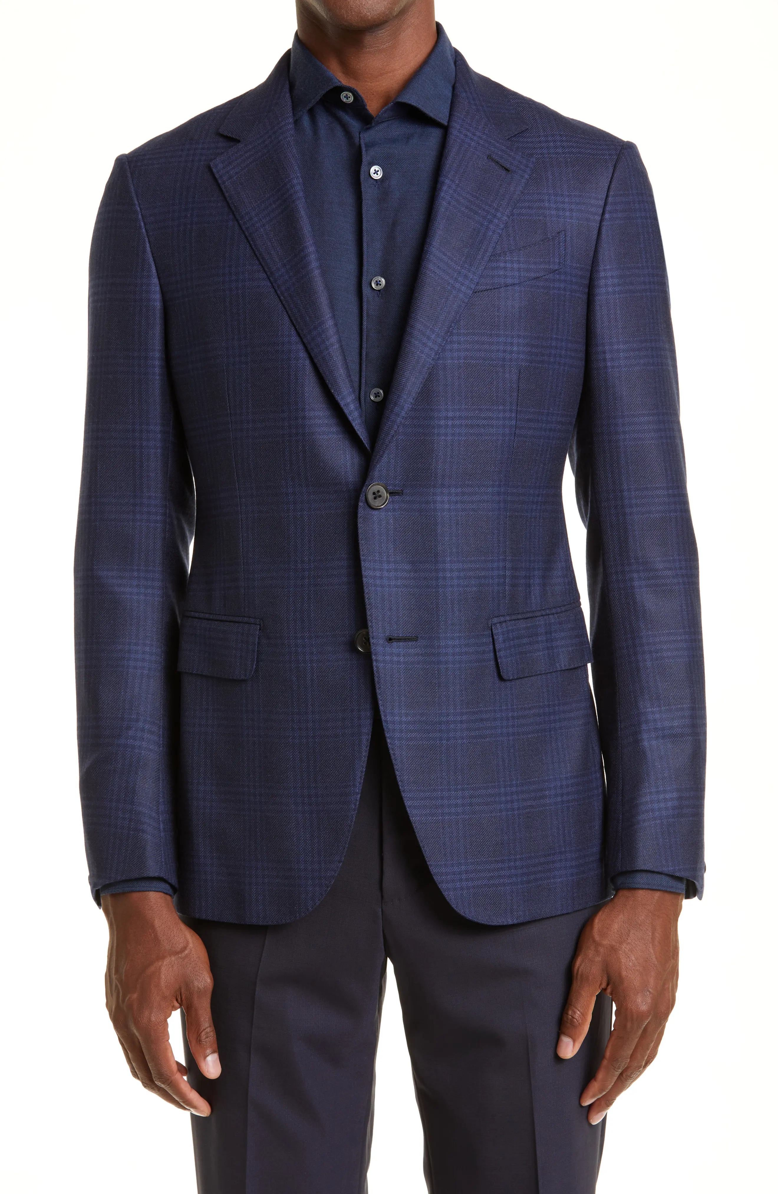 Prince of Wales Plaid Achillfarm Wool Blazer - 1