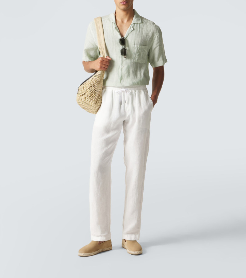 THOM SWEENEY Linen straight pants outlook