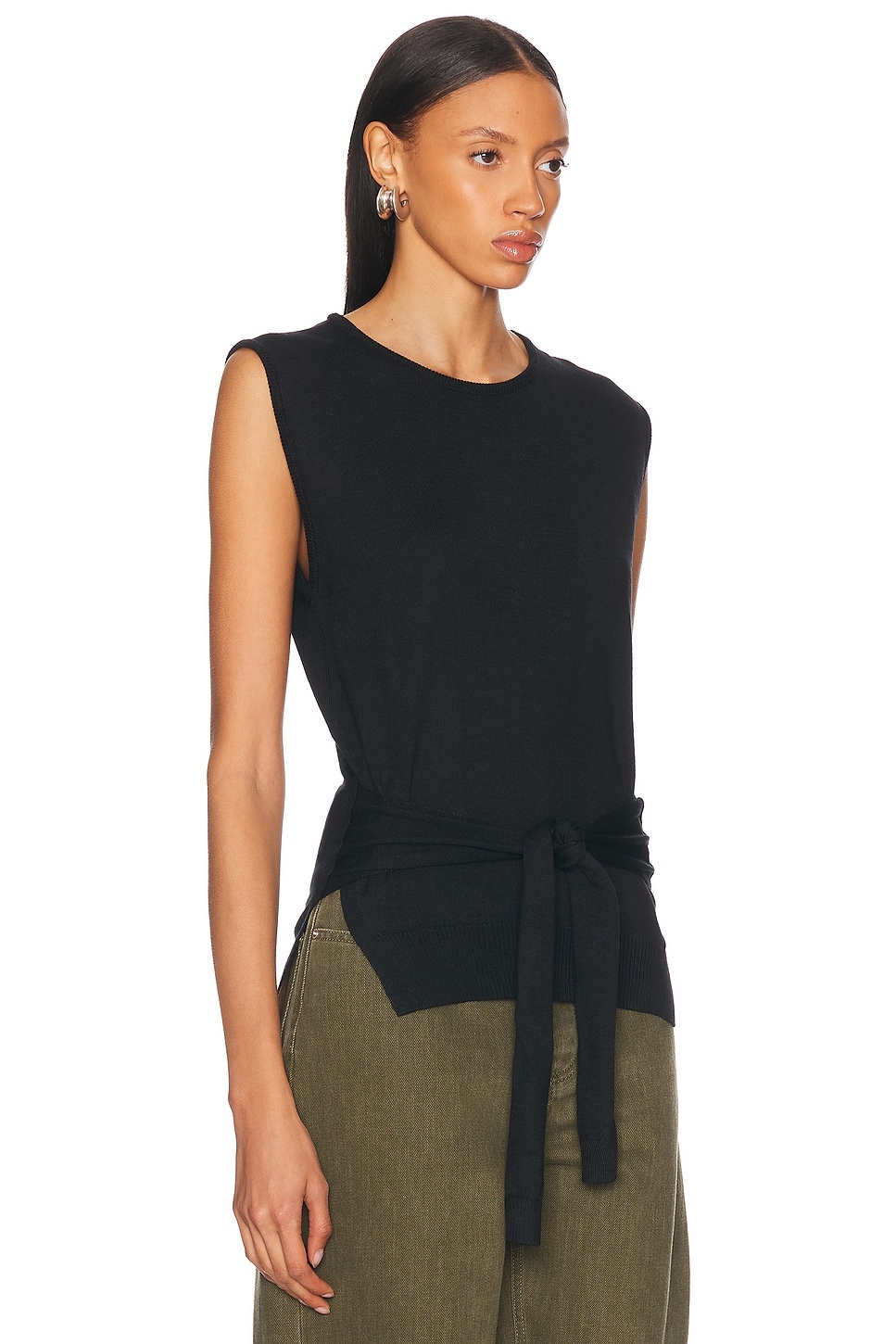 Trompe Loeil Sleeveless Top - 2
