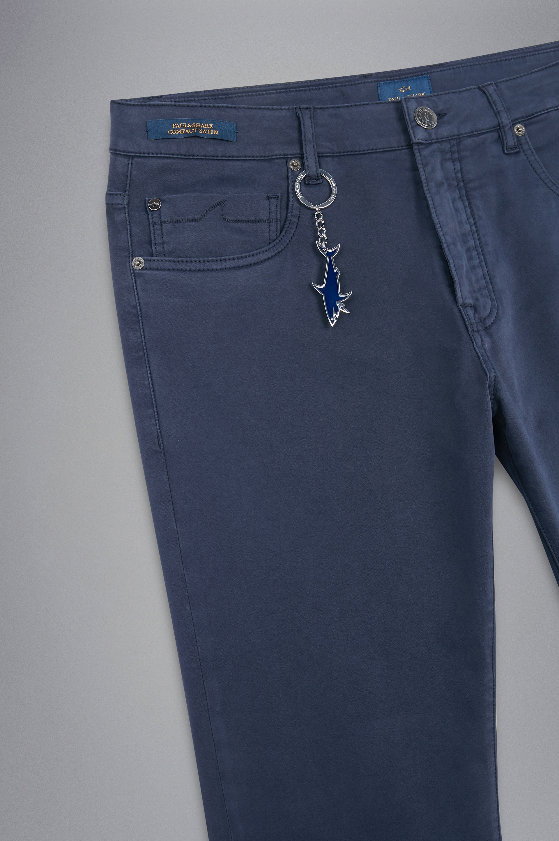 STRETCH COTTON 5 POCKETS TROUSERS - 6