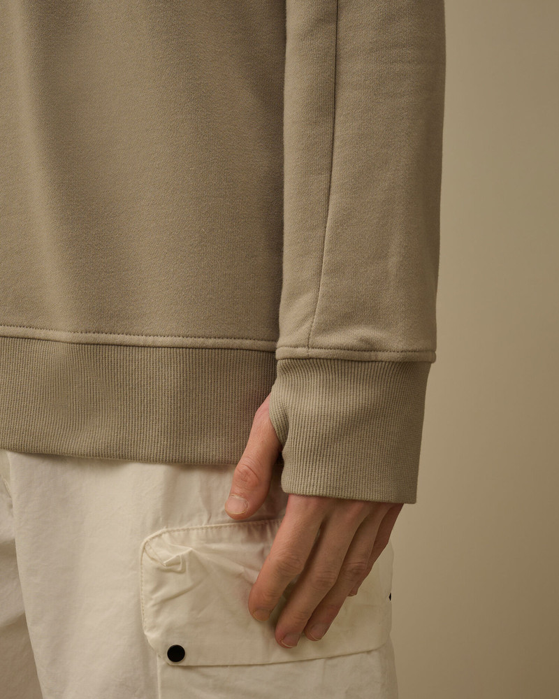 Diagonal Raised Fleece Half Zip Lens Sweatshirt 5