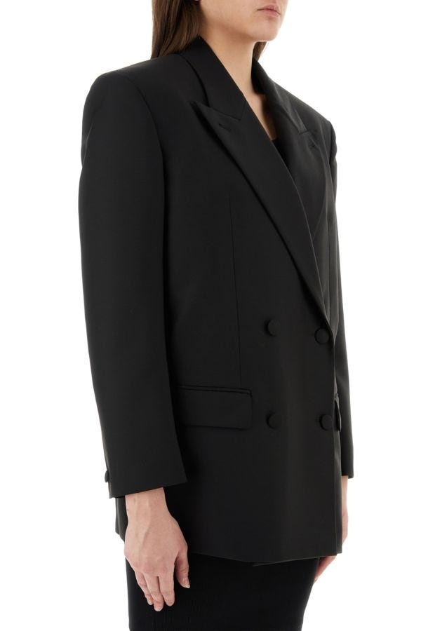 【送料&関税込】Givenchy Black Wool Blend Oversize Blazer Givenchy Black wool blend oversize blazer | gebnegozionline