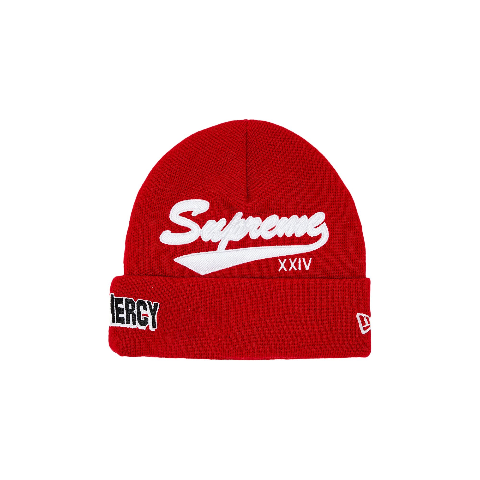 Supreme x New Era Salvation Beanie 'Red' - 1