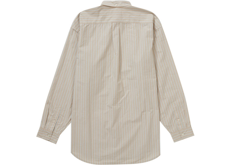 Supreme Supreme Loose Fit Stripe Shirt Tan outlook