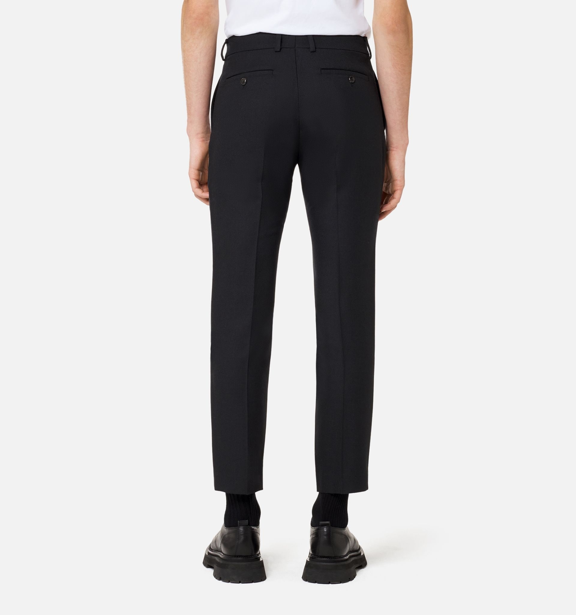 Cigarette Fit Trousers - 6