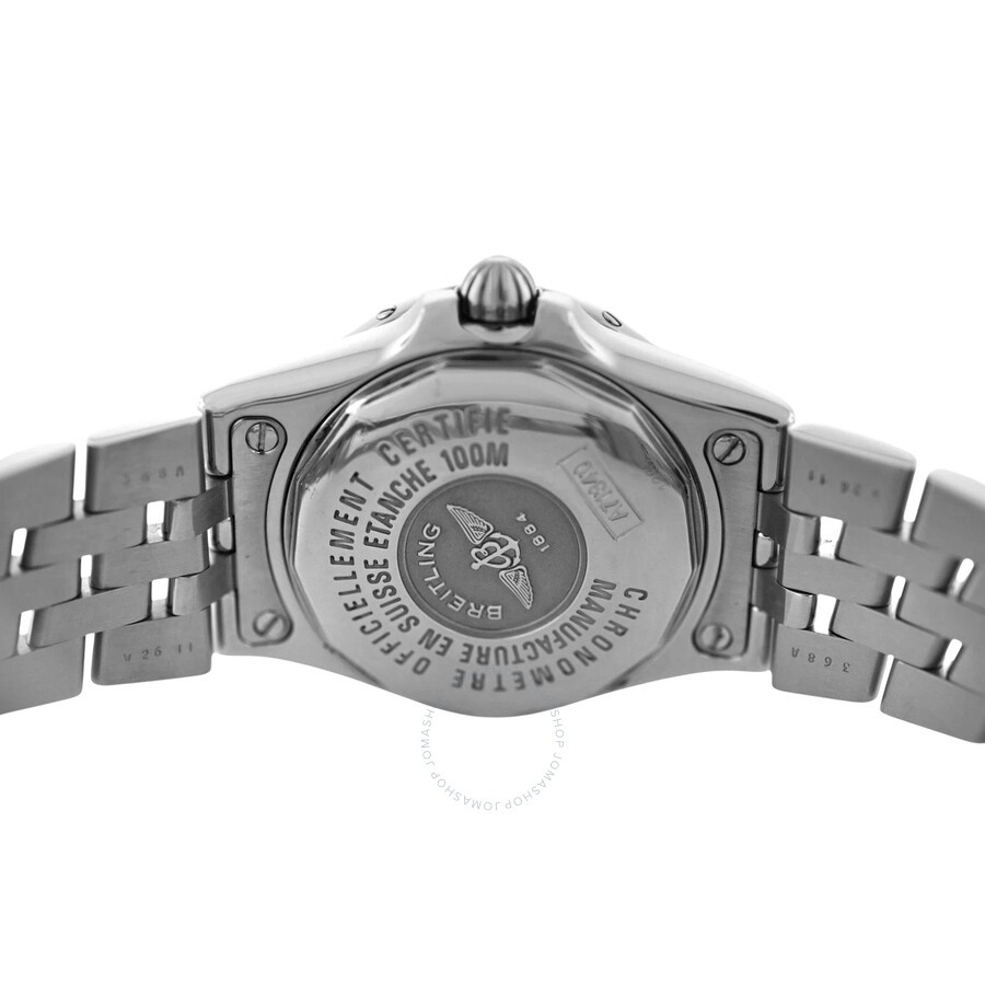 Pre-owned Breitling Galactic A71340 Quartz Chronometer Black Dial Ladies Watch A71340 - 7