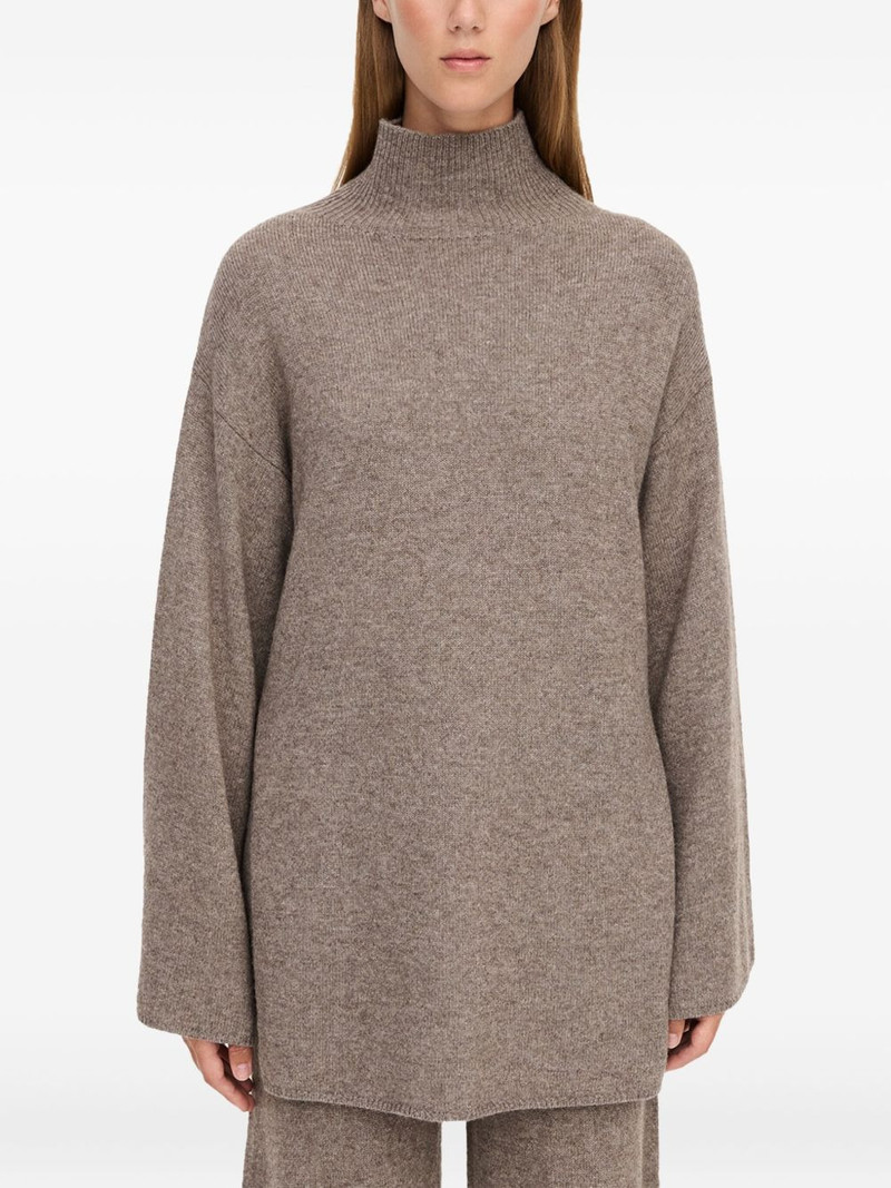 turtleneck wide-sleeves sweater 4