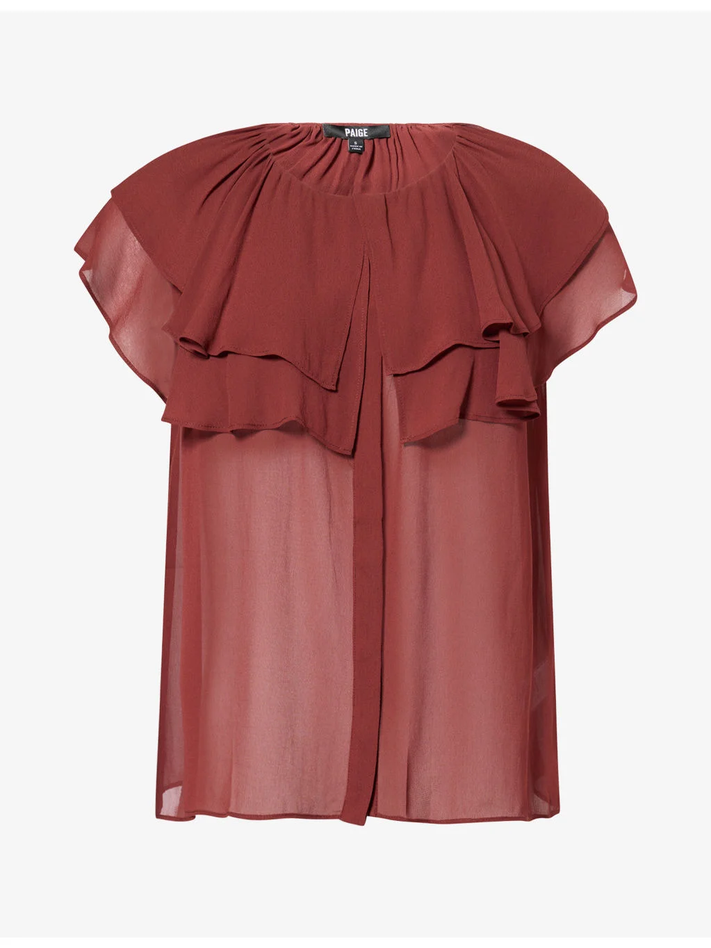 Lucia Ruffled Sheer Blouse - 1