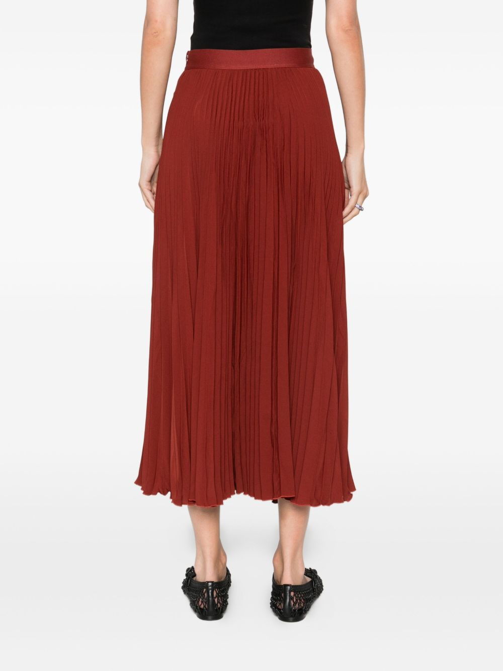pleated midi skirt - 4