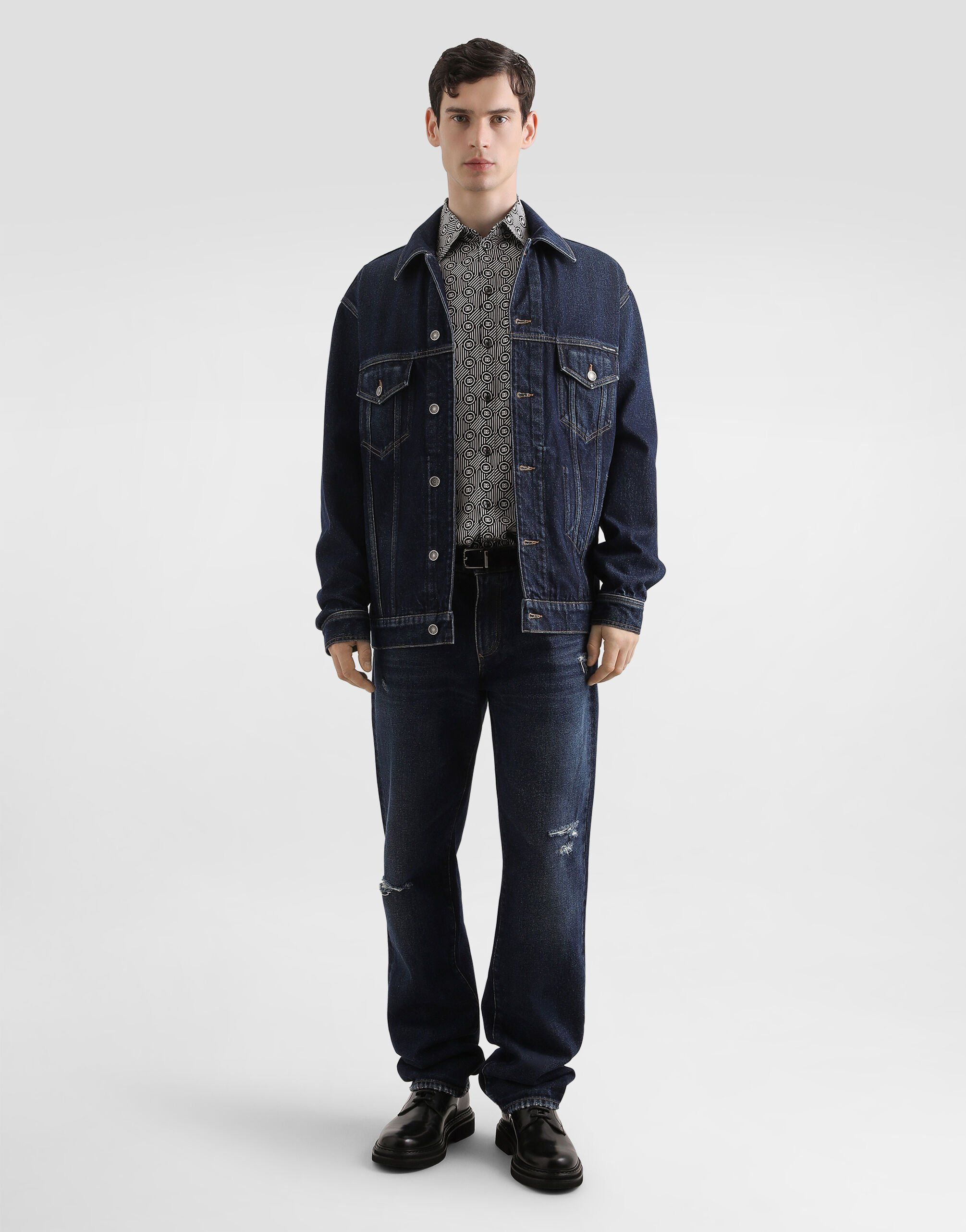 Loose cotton denim jeans - 2